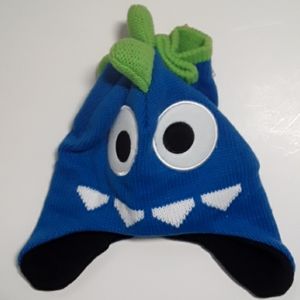 Blue Green Monster Knit Hat